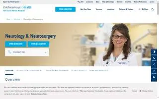 Yale-New Haven Hospital: Neurology website