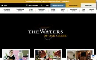 The Waters of Oak Creek website