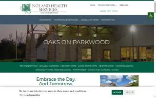Oaks on Parkwood website