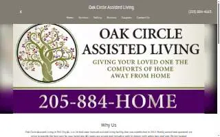 Oak Circle Assisted Living website