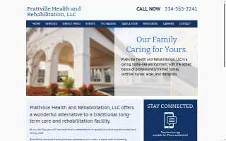 Prattville Health and Rehabilitation, LLC website