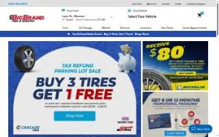 Big Brand Tire & Service of Tucson website