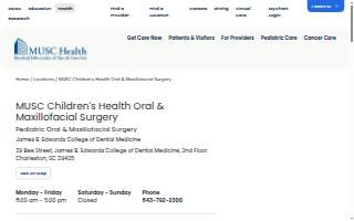 MUSC Children's Health Oral & Maxillofacial Surgery