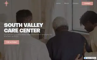 South Valley Care Center of Albuquerque website