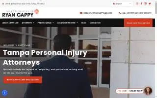 The Law Offices of Ryan Cappy website