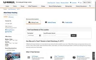 Able Body Hauling website
