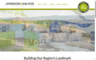 Johnson & Galyon Construction website