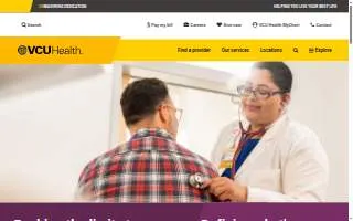VCU Medical Center Main Hospital website