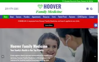 Hoover Family Medicine of Birmingham website