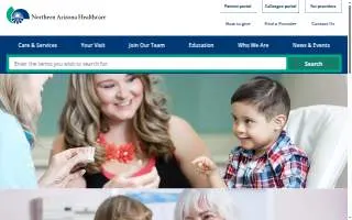 Children's Health Center at Northern Arizona Healthcare website