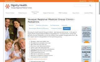 Dignity Health, Yavapai Regional Medical Group, Pediatrics