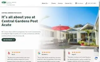 Central Gardens Post Acute website
