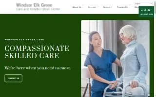 Windsor Elk Grove Care and Rehabilitation Center website