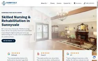 Sunnyvale Post-Acute Center website