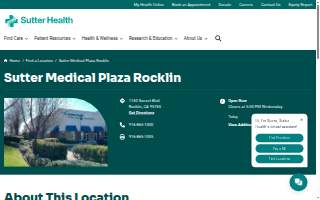 Sutter Medical Plaza Rocklin