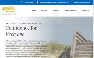 Lowcountry Dental Associates website