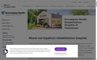 Encompass Health Rehabilitation Hospital of Tallahassee website