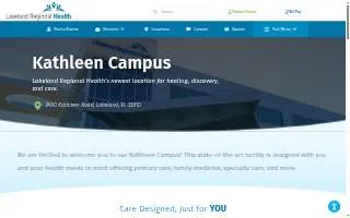 Lakeland Regional Health Kathleen Campus website