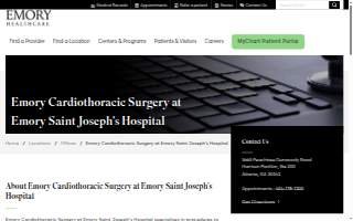 Emory Cardiothoracic Surgery at Emory Saint Joseph's Hospital