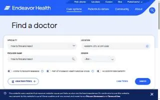 Endeavor Health | Health Center - Schaumburg website