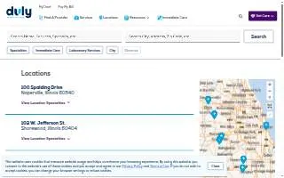 Duly Health and Care of Hoffman Estates website