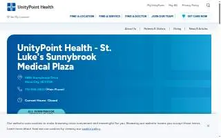 UnityPoint Health - St. Luke's Sunnybrook Medical Plaza website