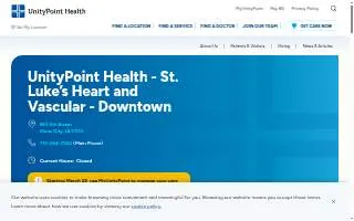 UnityPoint Health - St. Luke’s Heart and Vascular - Downtown website