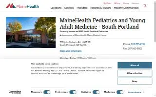 MaineHealth Pediatrics and Young Adult Medicine - South Portland website