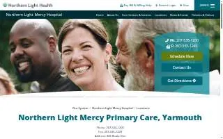 Northern Light Mercy Primary Care of Yarmouth website