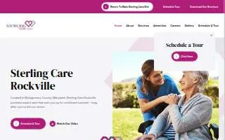 Sterling Care Rockville Nursing website