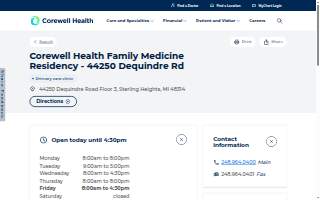 Corewell Health Beaumont Troy Hospital Family Medicine - 44250 Dequindre Rd