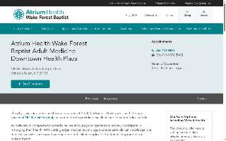 Atrium Health Wake Forest Baptist Adult Medicine - Downtown Health Plaza