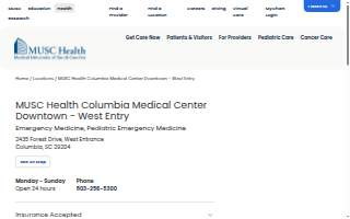 MUSC Health Columbia Medical Center Downtown - West Entry