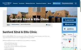 Sanford 32nd & Ellis Clinic website