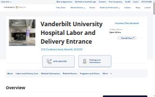 Vanderbilt University Hospital Labor and Delivery Entrance