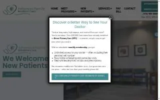 Advanced Family Medical Care website