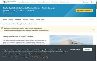 Baylor Scott & White Family Medical Center - North Garland website