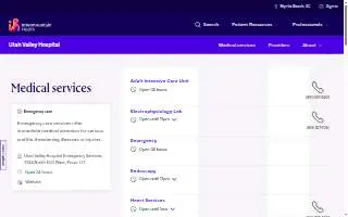 Utah Valley Outpatient Center website