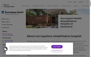 Encompass Health Rehabilitation Hospital of Richmond website