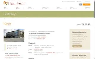 HealthPoint Kent website