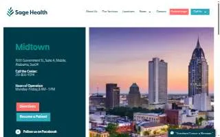 Sage Health Midtown, AL Primary Care Centers website