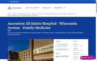 Ascension All Saints Hospital - Wisconsin Avenue - Family Medicine