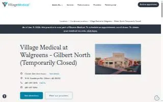 Village Medical at Walgreens - Gilbert North website