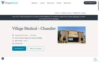 Village Medical - Chandler website