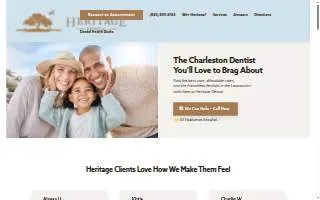 Heritage Dental of Ladson website
