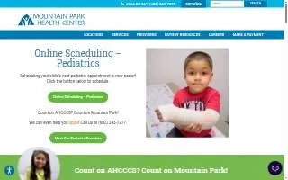 Mountain Park Health Center Baseline Clinic website