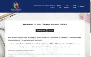 San Gabriel Medical Clinic website