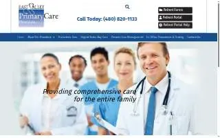 East Valley Primary Care Physicians website