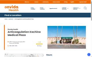 Onvida Health Anticoagulation Kachina Medical Plaza