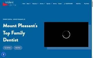 Trident Dental - Mount Pleasant website